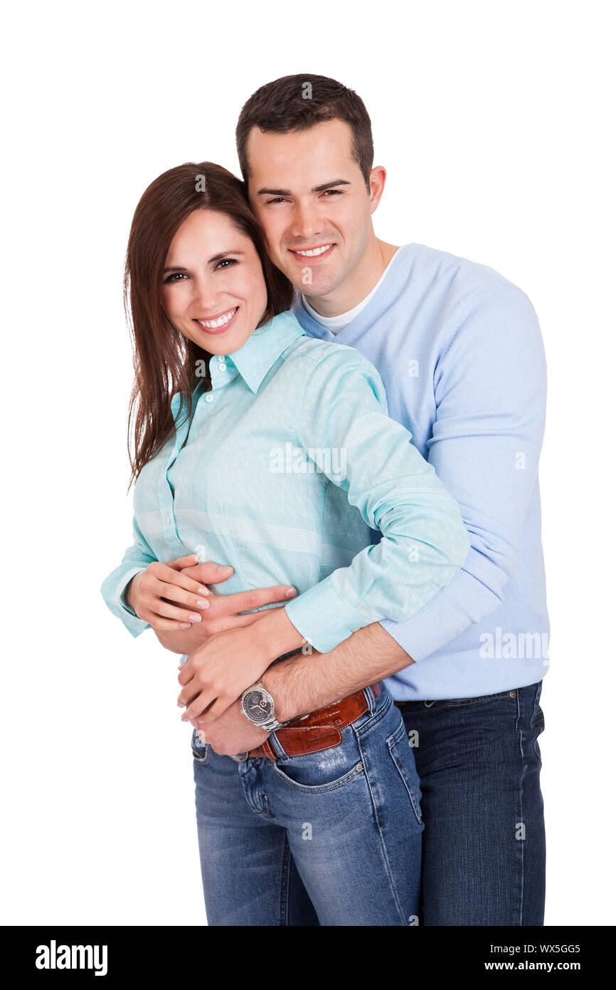 Portrait of beautiful young couple Stock Photo