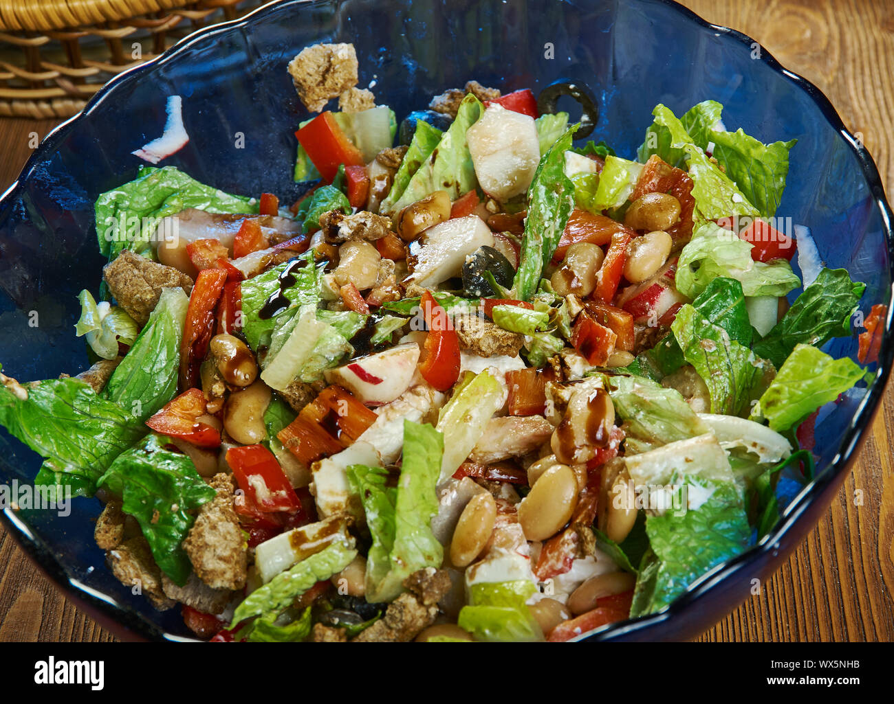 Summer French lettuce salad Stock Photo Alamy