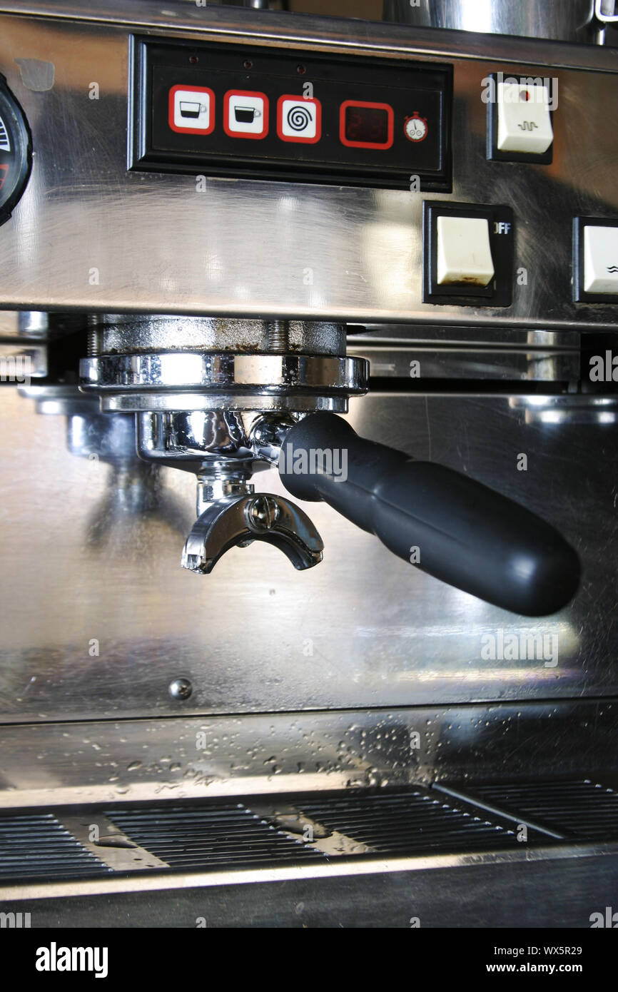 Espresso Machine Detail Stock Photo