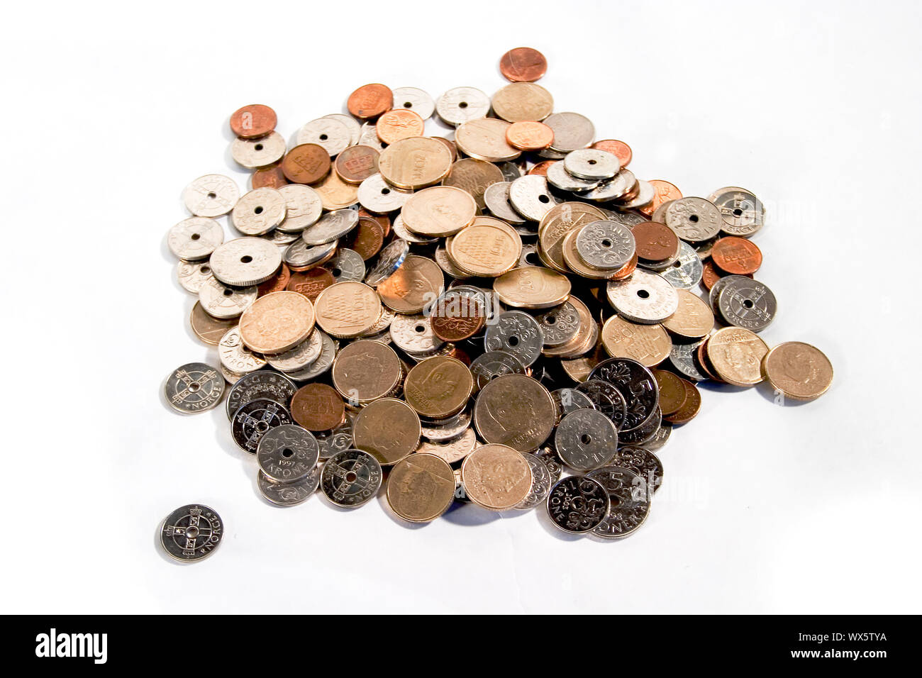 Coins of norway hi-res stock photography and images - Alamy