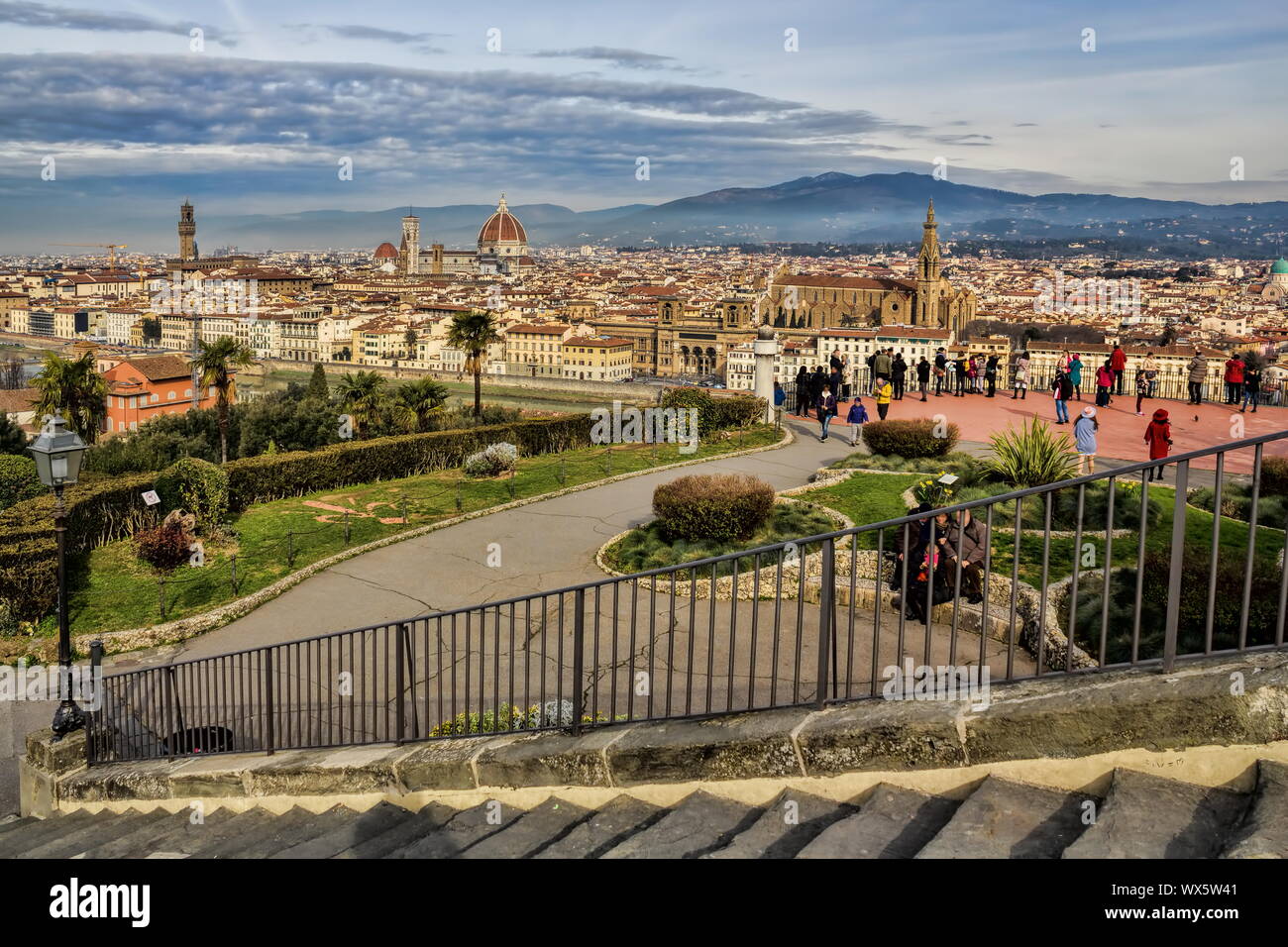 Florence, Piazzale Michelangelo Stock Photo
