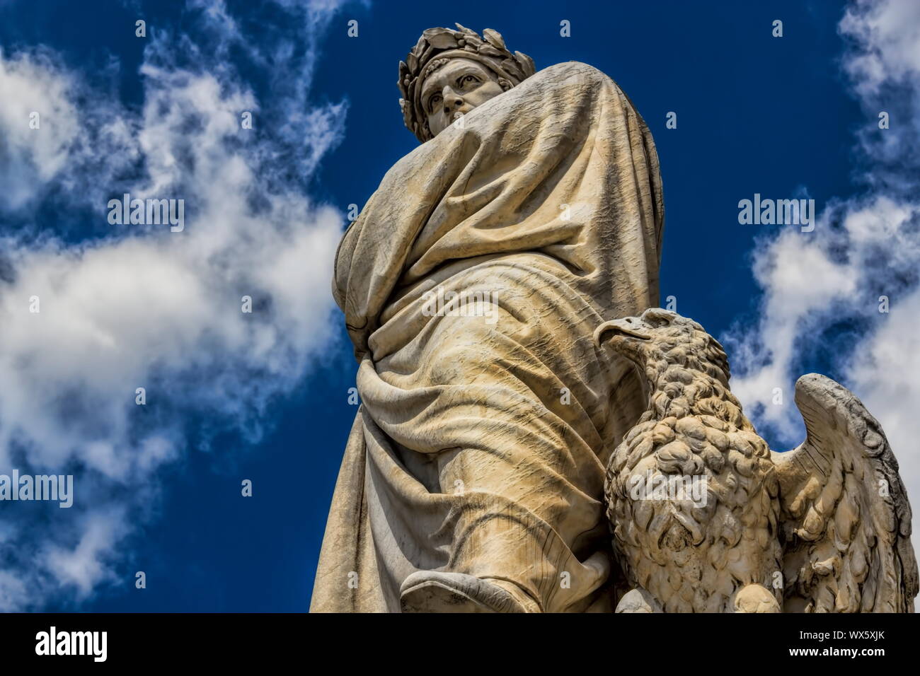 Florence, Dante Monument Stock Photo
