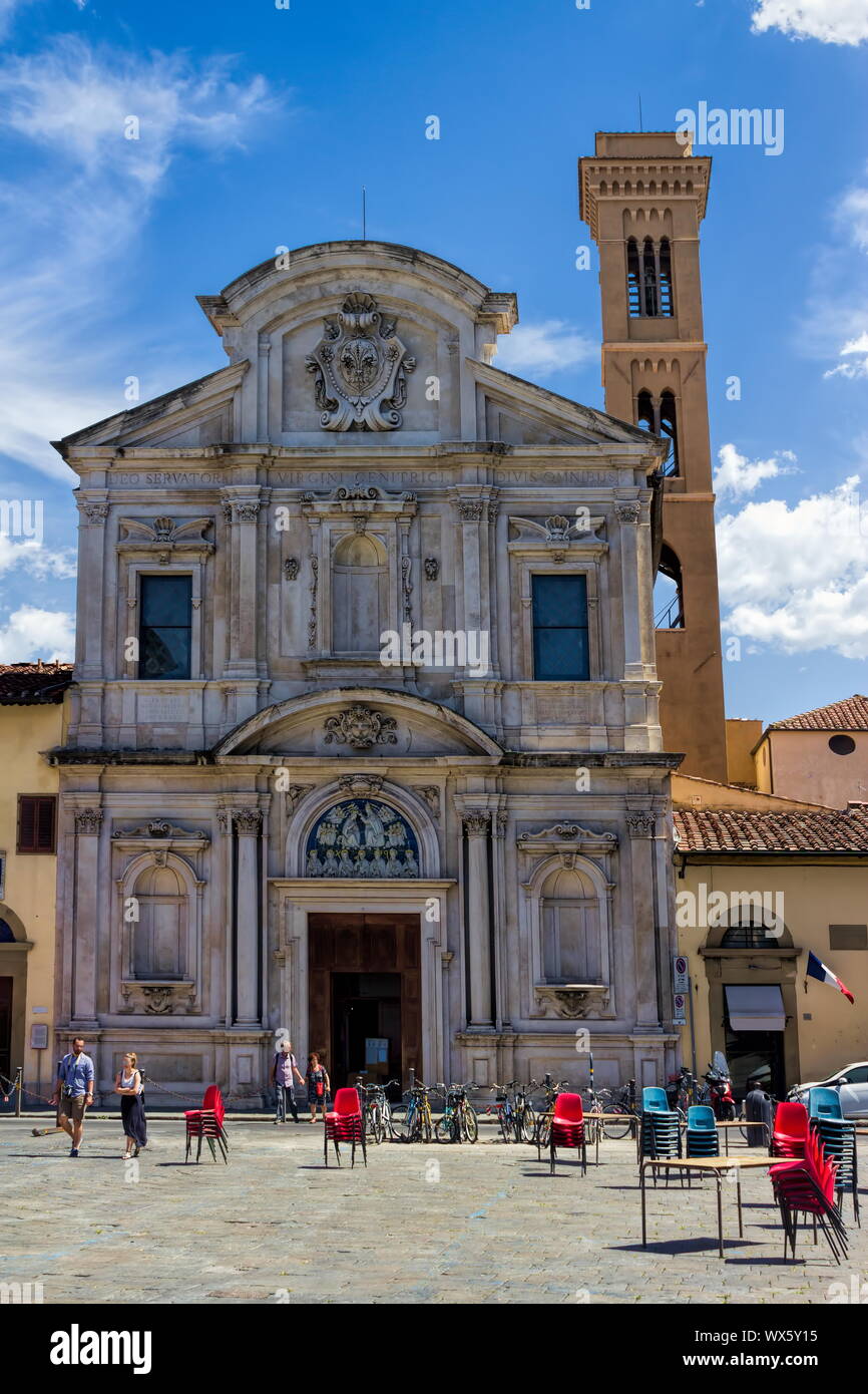 Florenz, San Salvatore di Ognissanti Stock Photo
