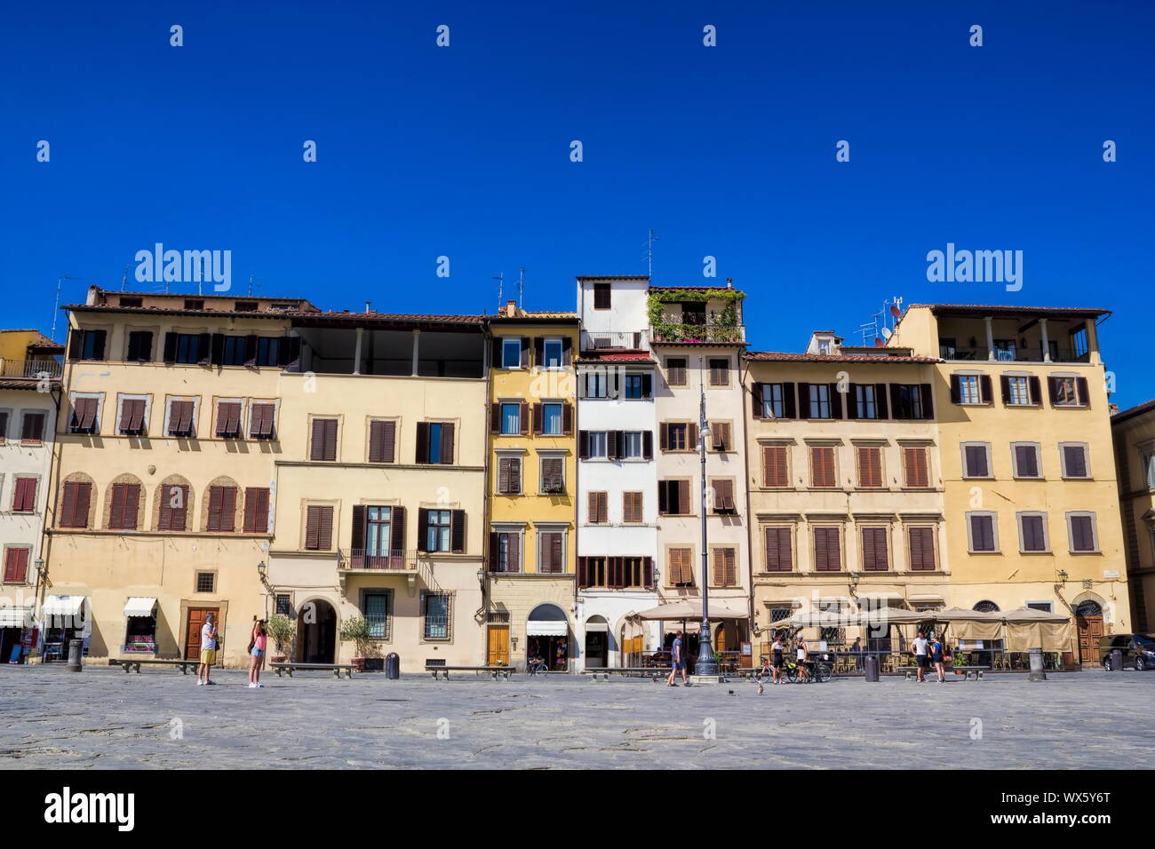 Florenz, Piazza Santa Croce Stock Photo