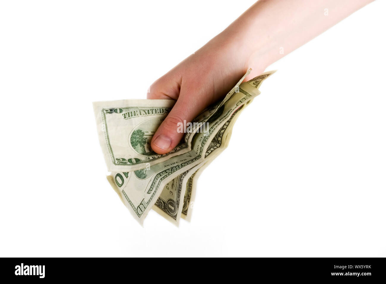 Cash in Hand Stock Photo Alamy