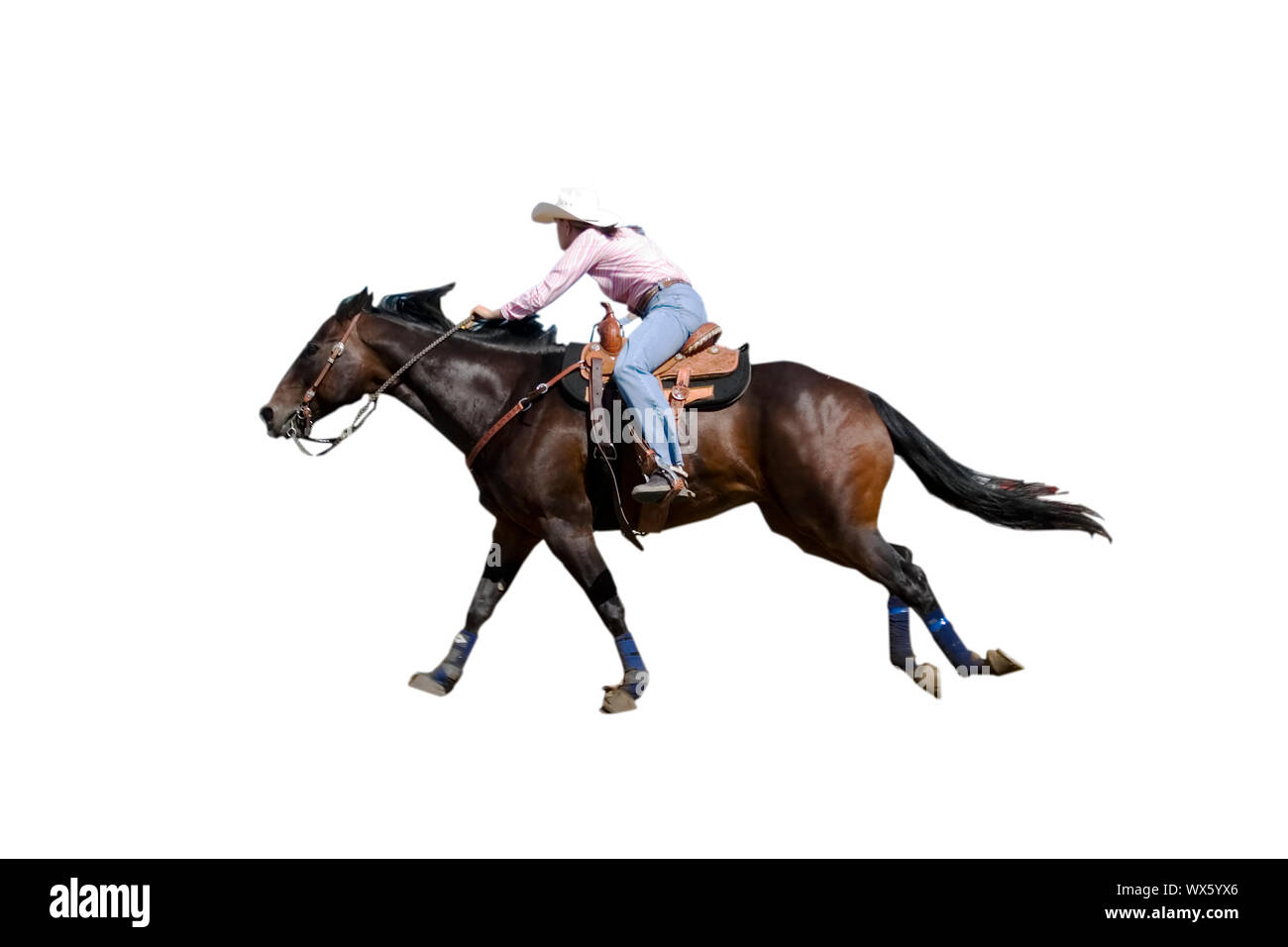 Rodeo barrel racing Cut Out Stock Images & Pictures - Alamy