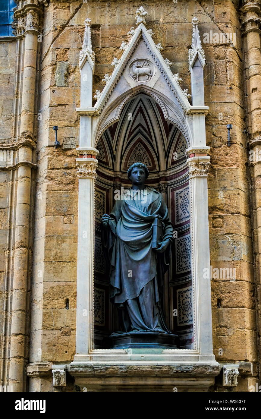 Orsanmichele, Saint Stephen Stock Photo