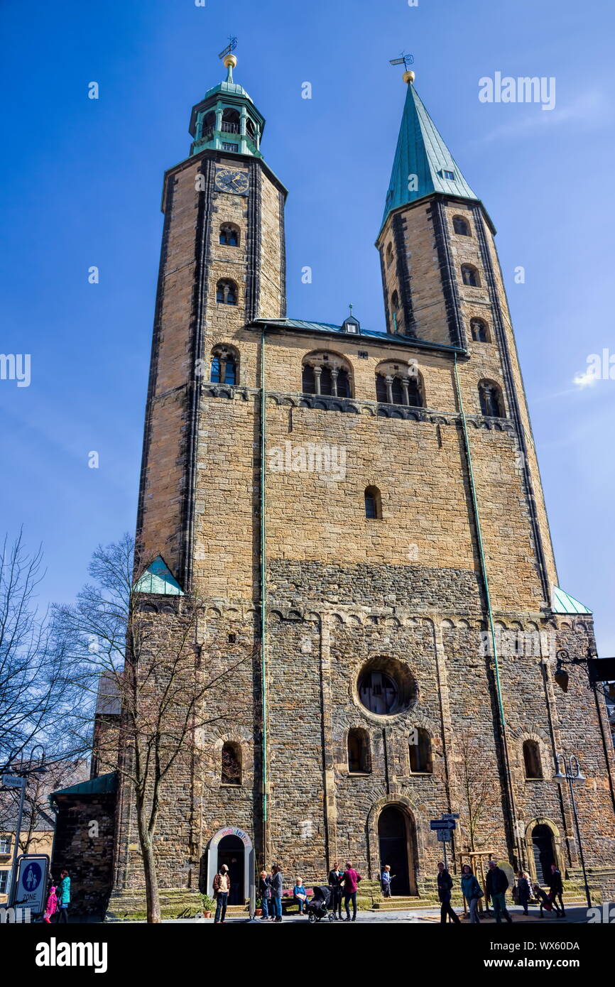 Goslar, market church St. Cosmas and Damian Stock Photo