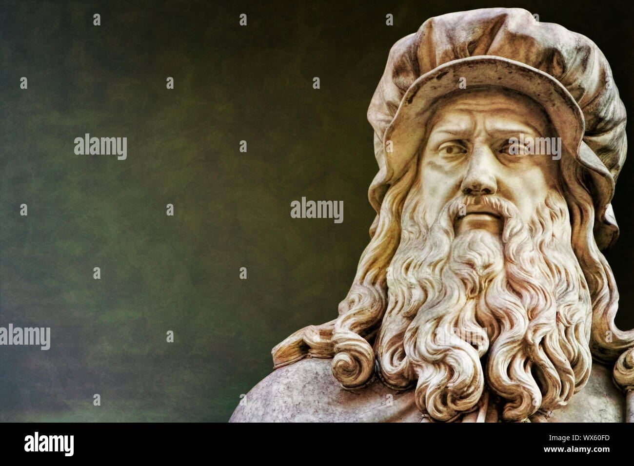 Florenz, Leonardo da Vinci Stock Photo