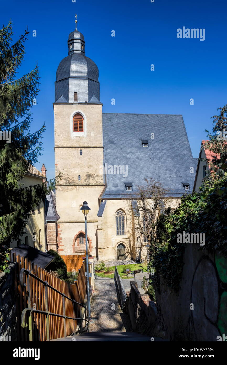 Eisleben, Luther's Baptismal Church Stock Photo