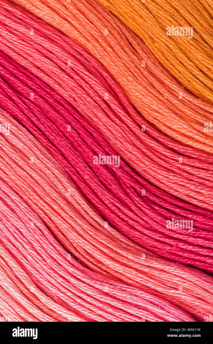 Multicolored wool - abstract fashion background Stock Photo