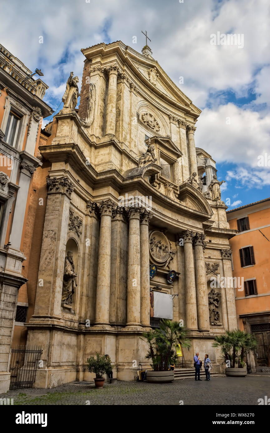 Rom, Church of San Marcello al Corso Stock Photo