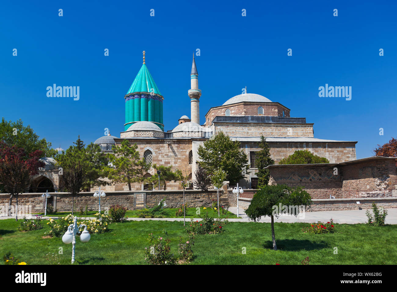 Mevlana Museum and Mausoleum at Konya Turkey Stock Photo