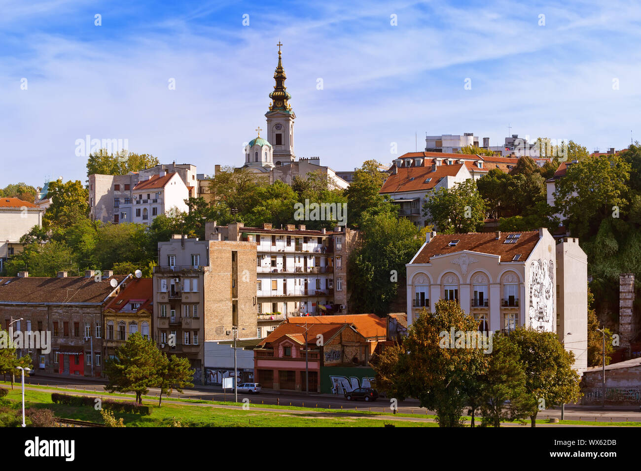 Belgrade Serbia cityscape Stock Photo