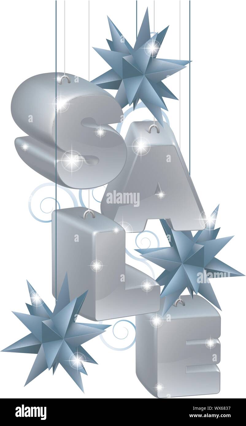 Christmas or New Year Sale Ornaments Stock Vector Image &amp; Art - Alamy