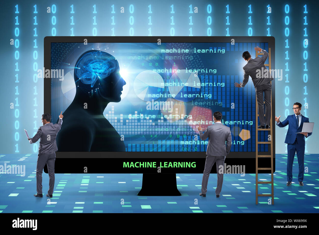 Cognitive computing and machine learning concept Stock Photo - Alamy