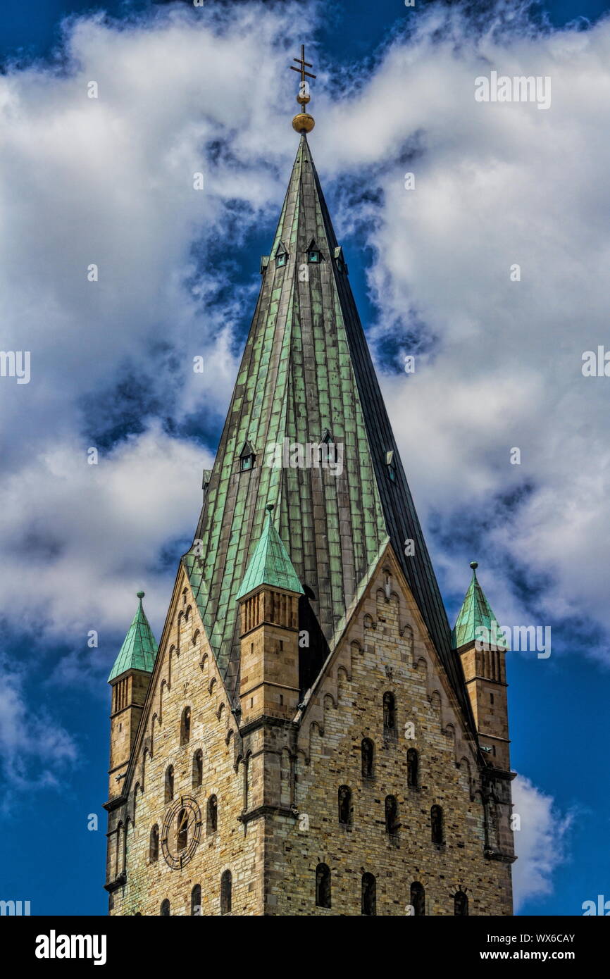 Paderborn Domturm Stock Photo