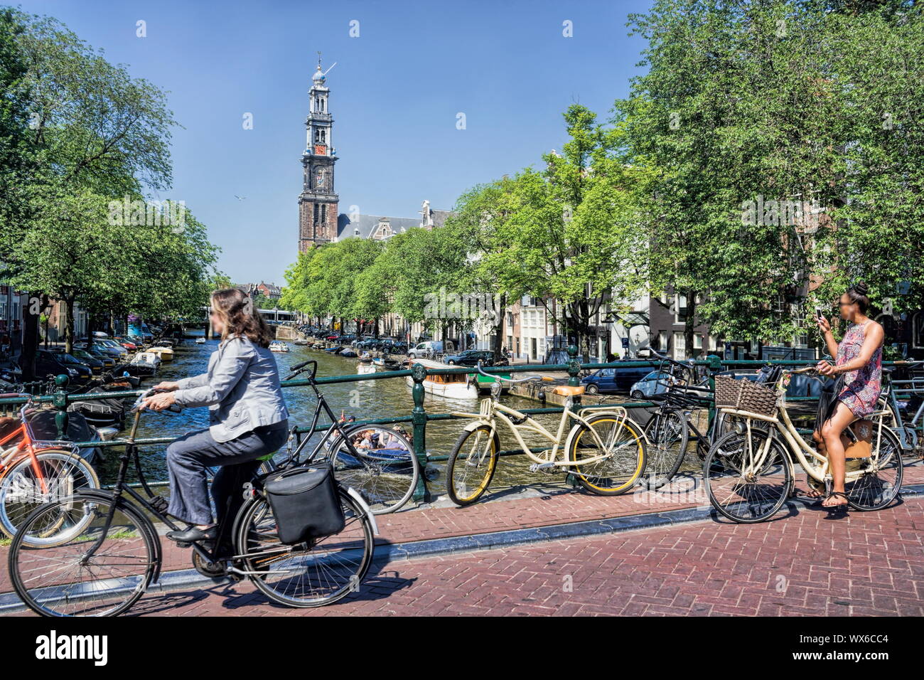 Bicycle City Amsterdam Stock Photo Alamy