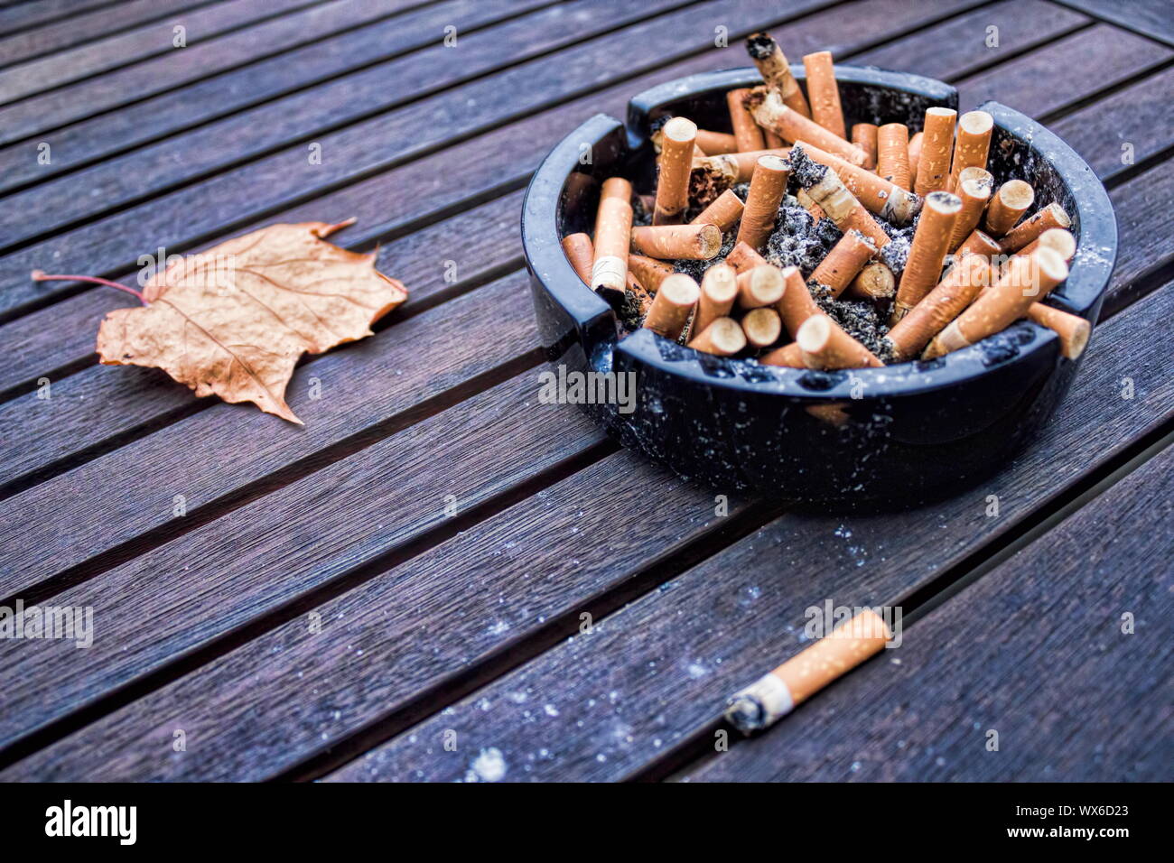 nicotine addiction Stock Photo