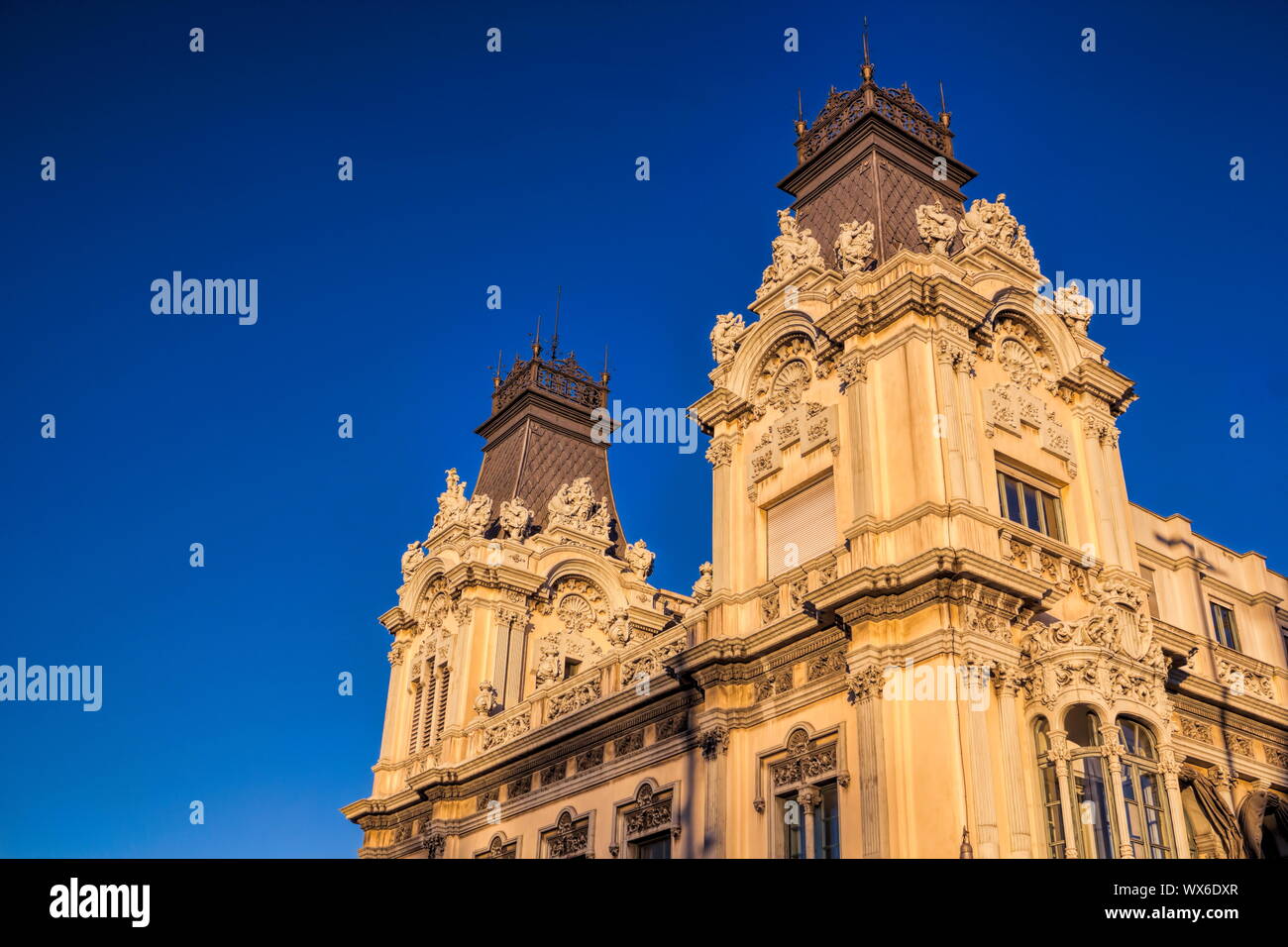 Barcelona Harbour Building Stock Photo