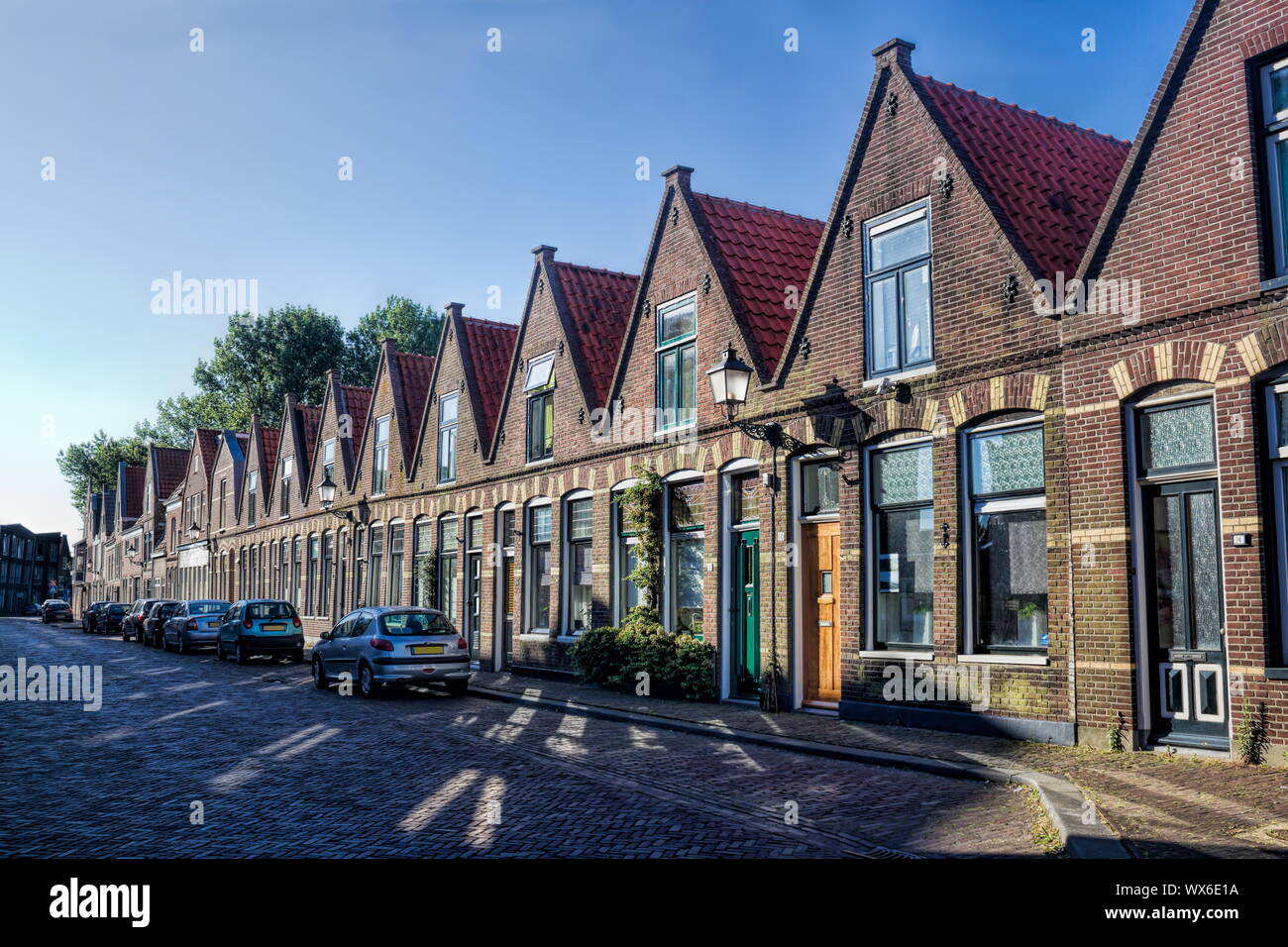 Hoorn Gabled Houses Stock Photo