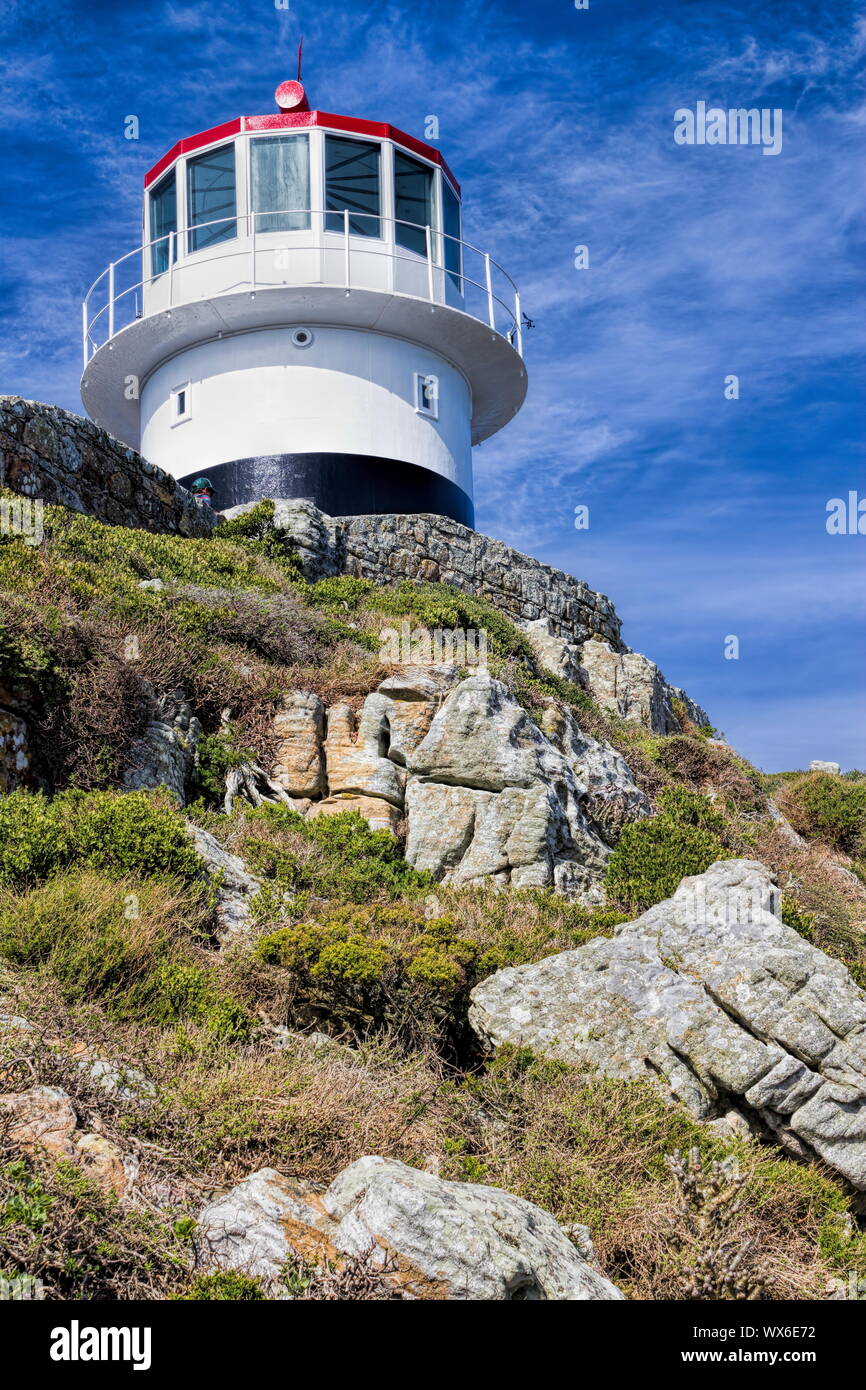 Cape Point, lighthouse Stock Photo
