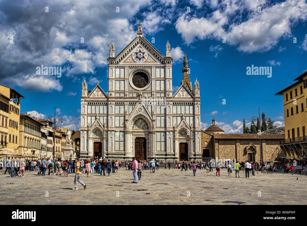 Florenz, Piazza Santa Croce Stock Photo