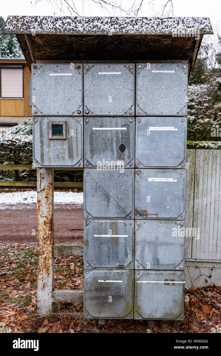 old electrical plant DDR SNV distribution Stock Photo