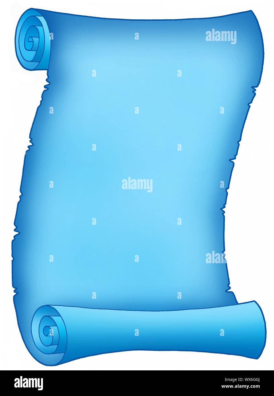 Color illustration of blue parchment Stock Photo Alamy