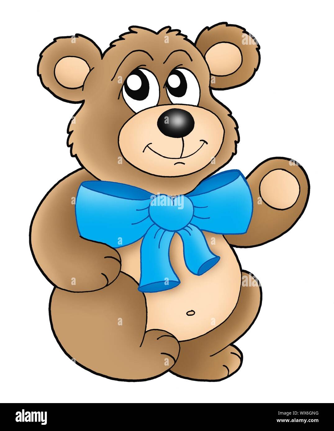 Brown teddy bear color illustration Stock Photo Alamy