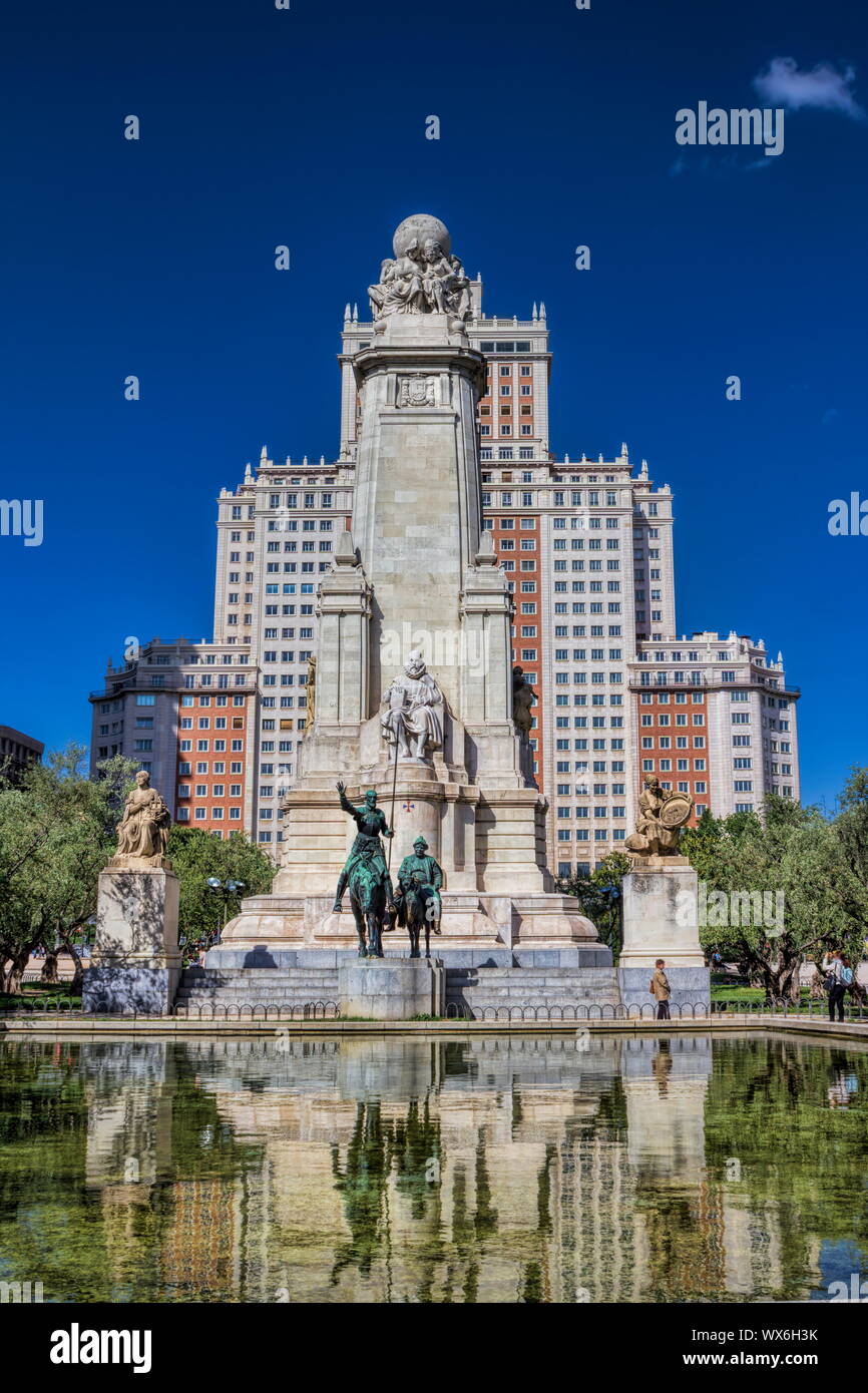 Madrid, Plaza de Espana Stock Photo