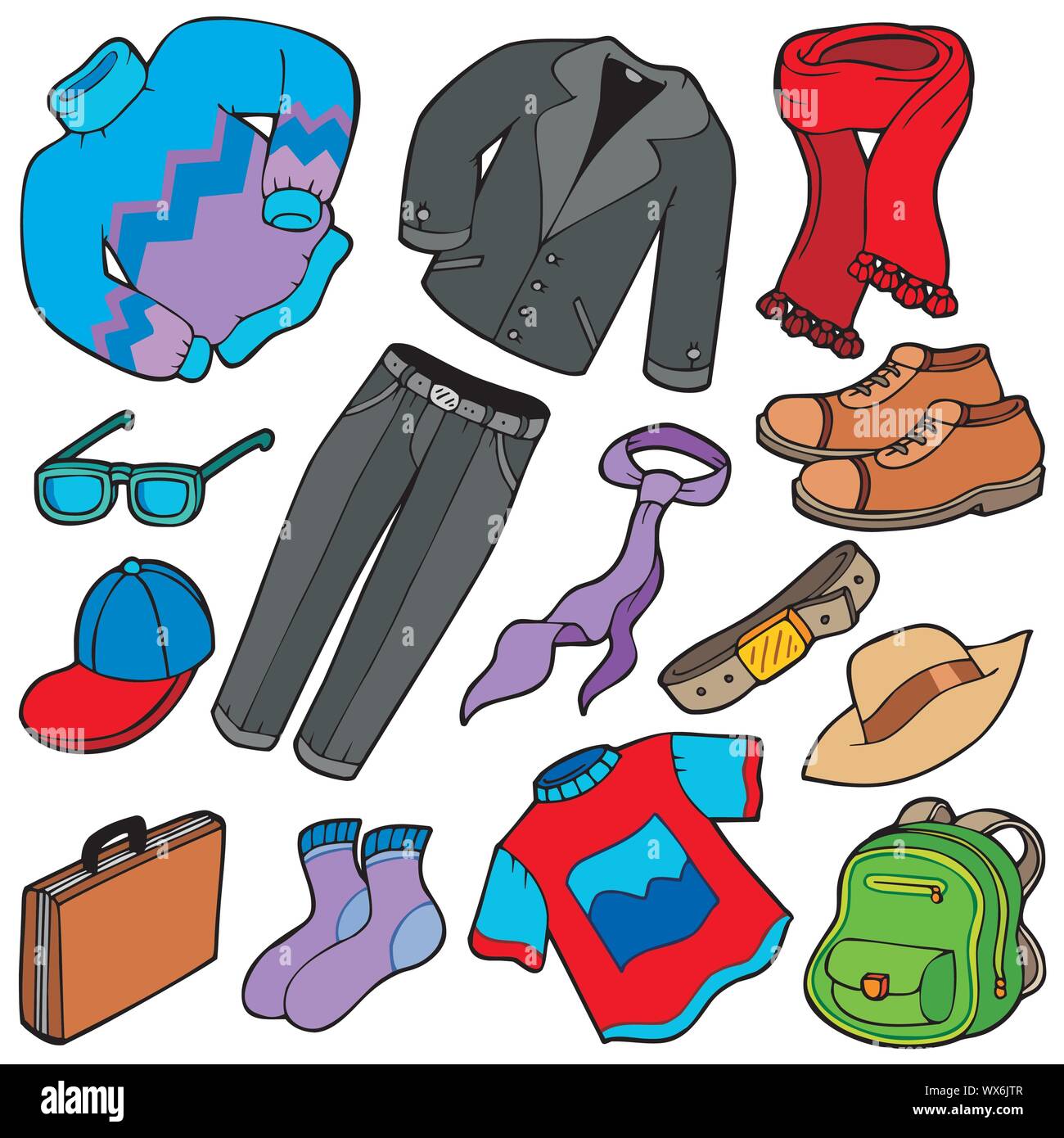 Men apparel collection Stock Vector Image & Art - Alamy