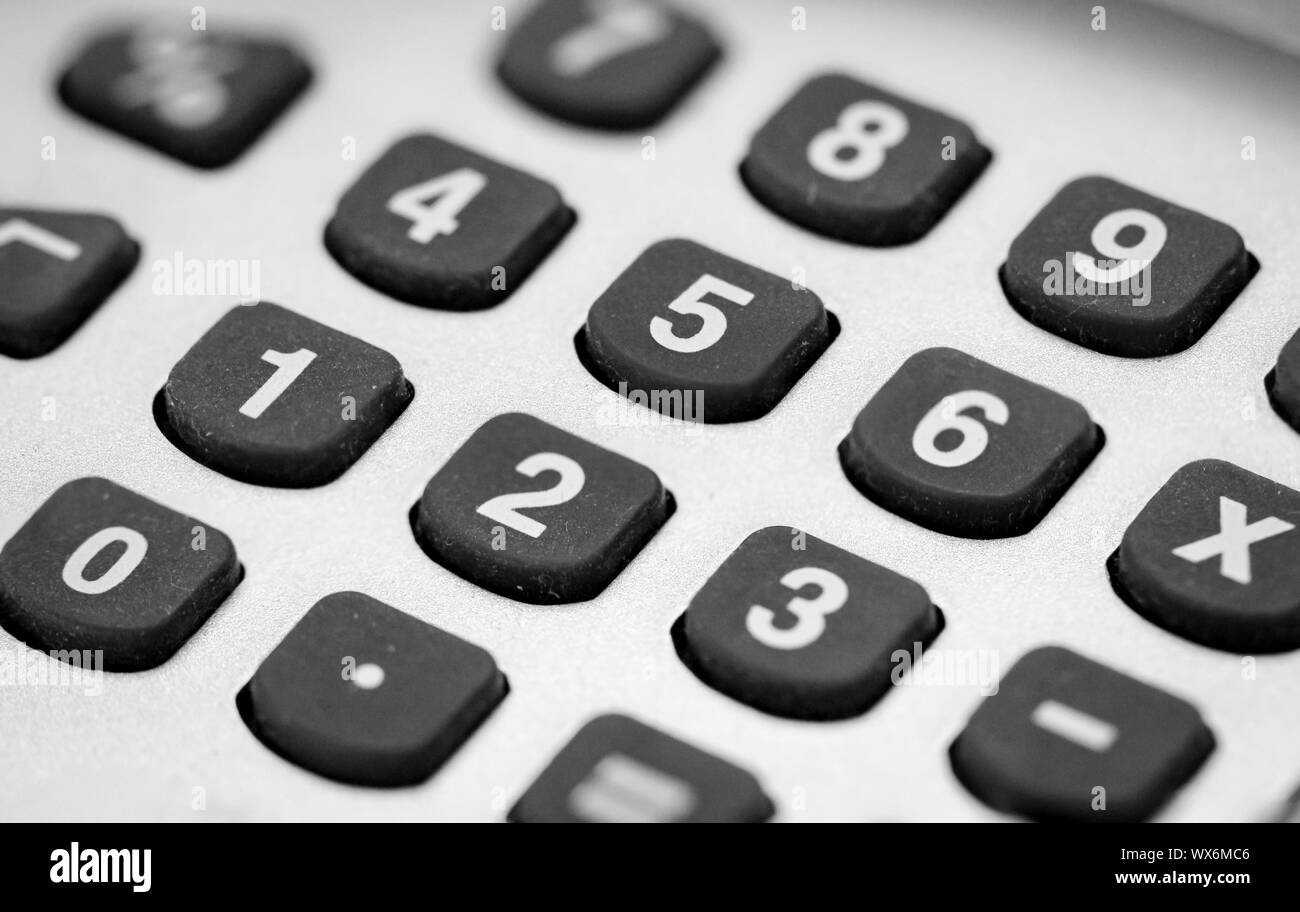 Keyboard and calculator Stock Photo Alamy