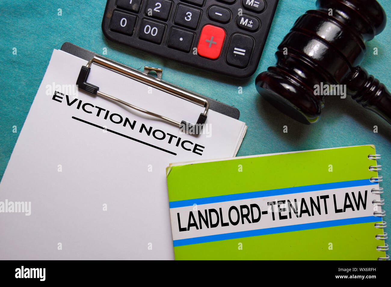 Eviction Notice text on Document form and book LandlordTenant Law