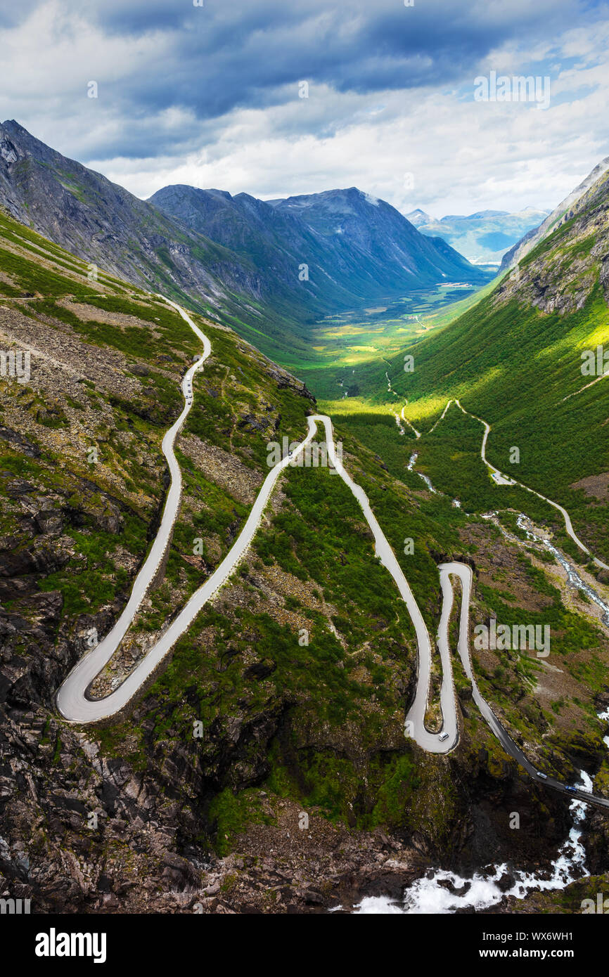 Norway troll road, Norway Stock Photo - Alamy