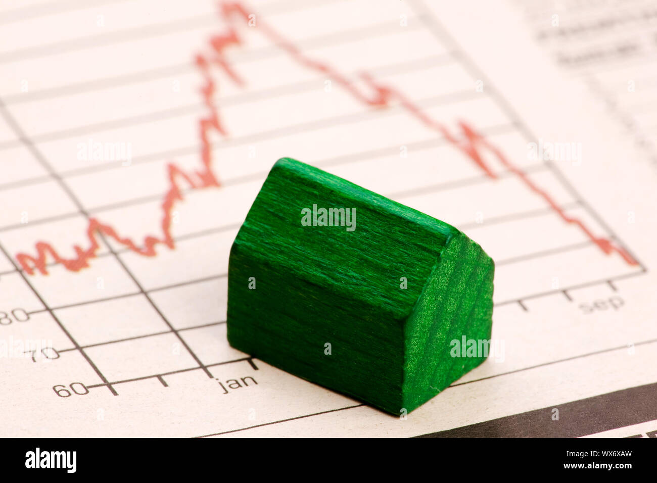 Housing Market Risk Stock Photo