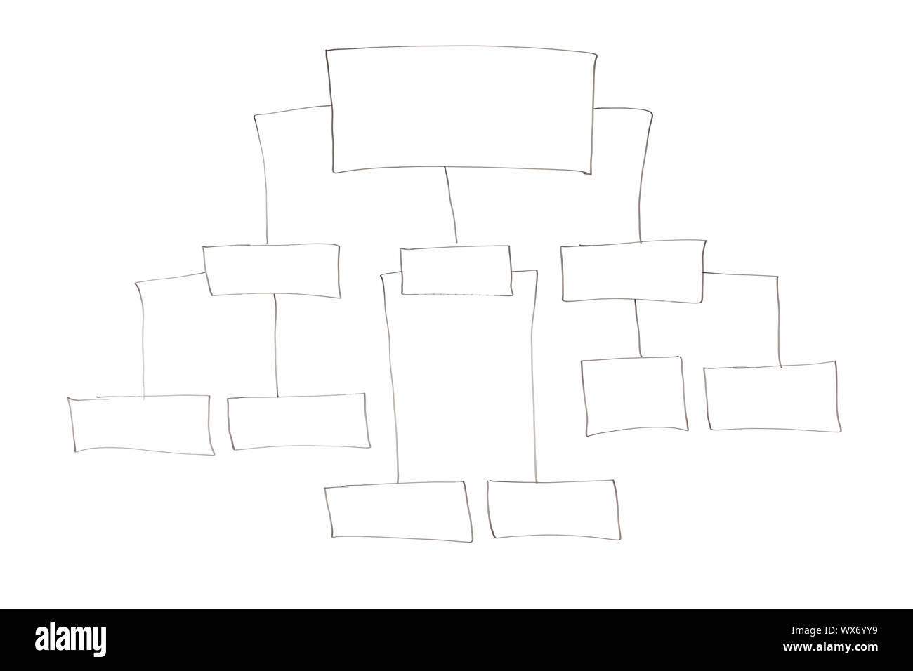 Empty diagram isolated on a white background Stock Photo - Alamy