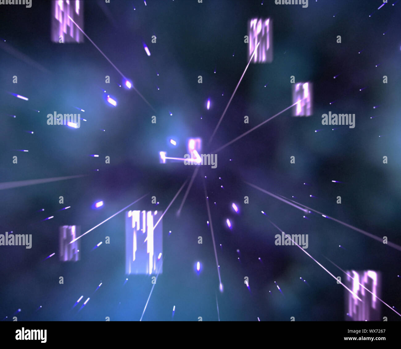 Abstract purple space background Stock Photo Alamy