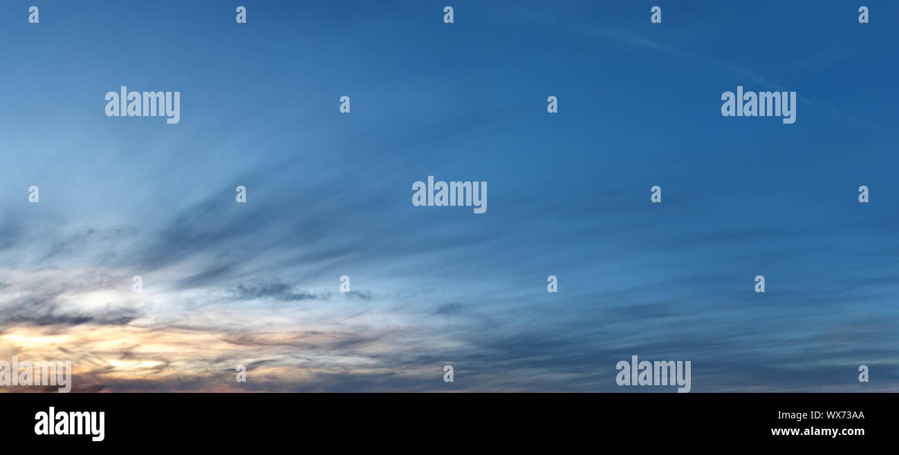 Evening sunset sky background Stock Photo - Alamy