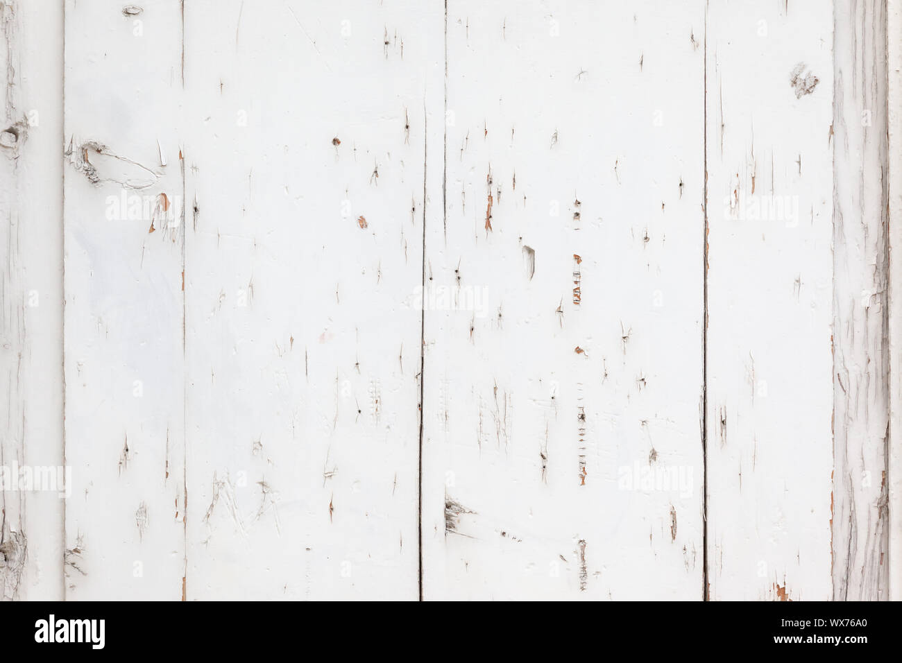 white painted wooden wall background texture Stock Photo