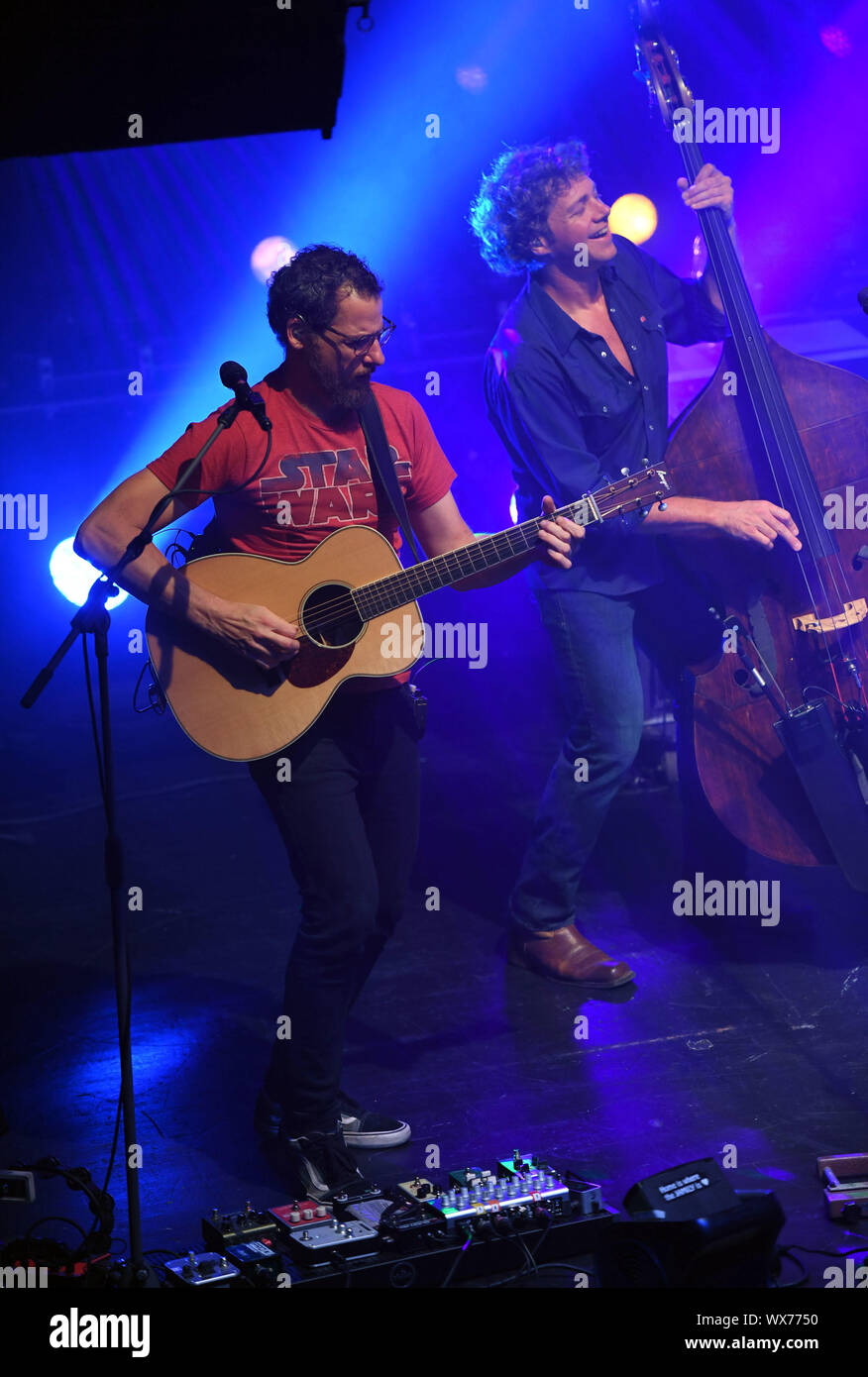 September 13, 2019, Norfolk, Virginia, USA: ANDY FALCO  of The  Infamous Stringdusters  brings the bluegrass  to the Norva in Norfolk, Virginia 13 September 2019 .Photo  Â© Jeff Moore 2019 (Credit Image: © Jeff Moore/ZUMA Wire) Stock Photo