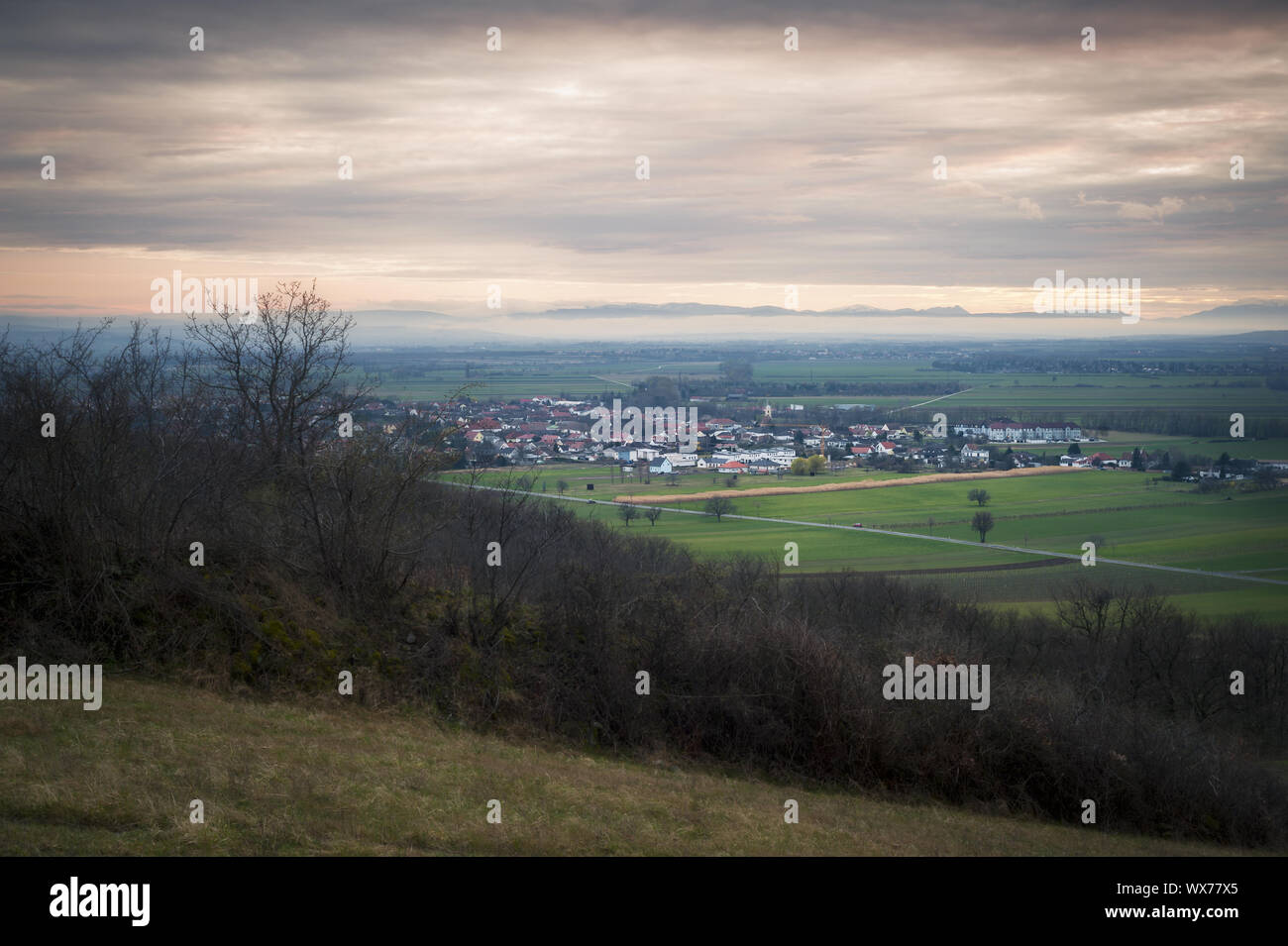 small village in burgenland Stock Photo