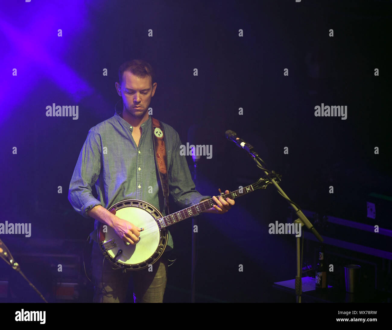 September 13, 2019, Norfolk, Virginia, USA: CHRIS PANDOLFI of The  Infamous Stringdusters  brings the bluegrass  to the Norva in Norfolk, Virginia 13 September 2019 .Photo  Â© Jeff Moore 2019 (Credit Image: © Jeff Moore/ZUMA Wire) Stock Photo