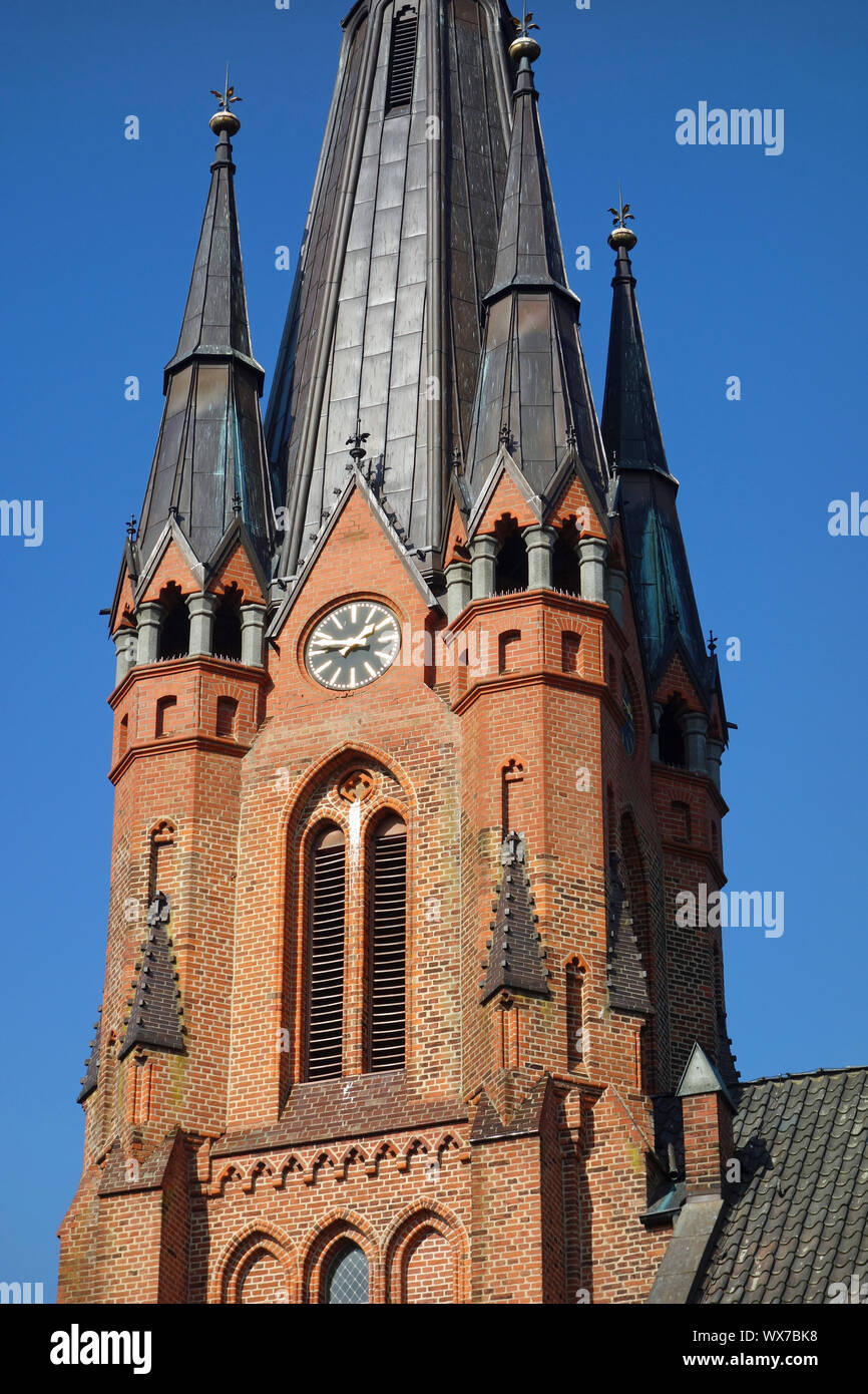 Evangelical Lutheran St. Gertrude Church in Hamburg Stock Photo