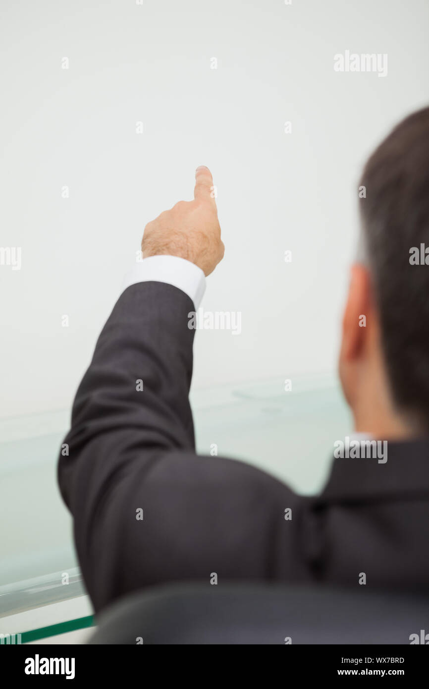 Point Behindd Man pointing from behind hi-res stock photography and images - Alamy
