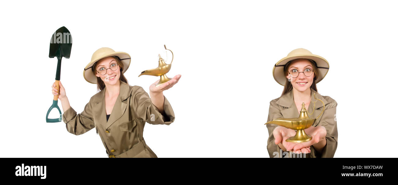 Woman pith helmet hi-res stock photography and images - Alamy