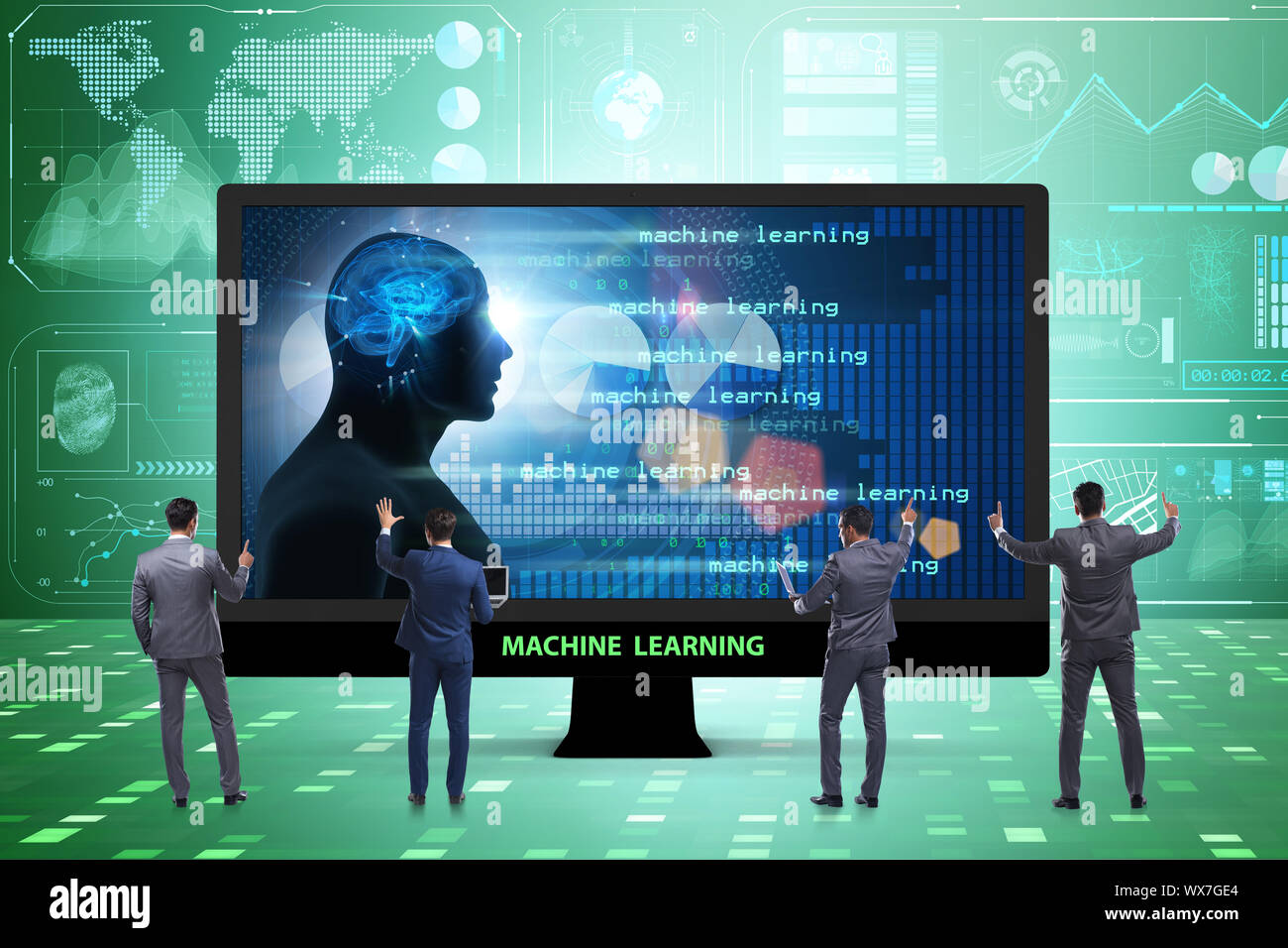 Cognitive computing and machine learning concept Stock Photo - Alamy