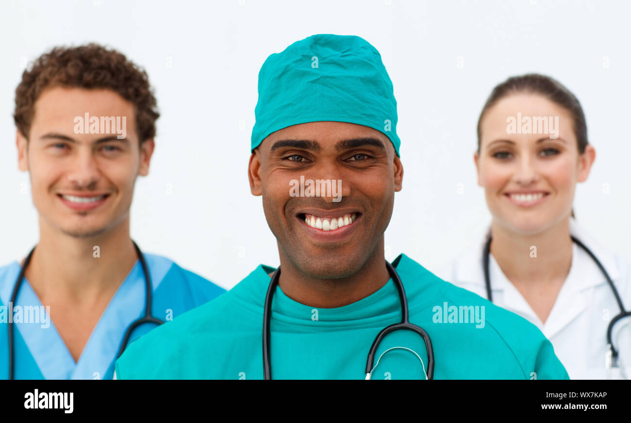 Medical team black and white hi-res stock photography and images - Alamy