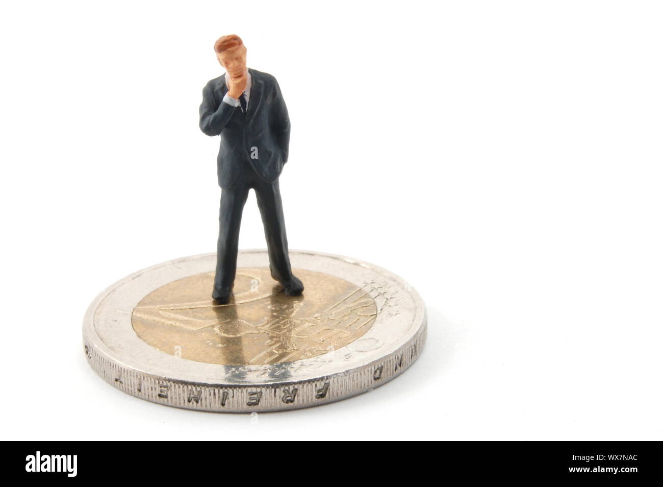 business man and money isolated on white background Stock Photo - Alamy