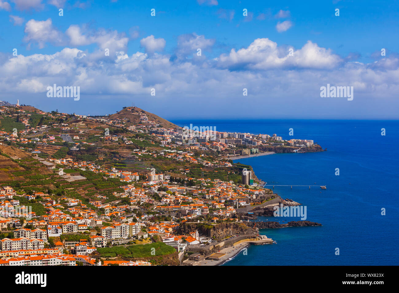 Town Camara de Lobos - Madeira Portugal Stock Photo